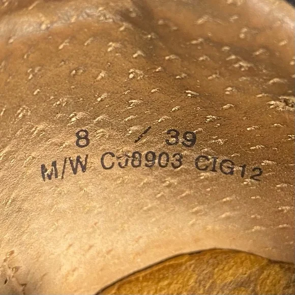 BOC Born on Concept Pebbled Black Leather Wedge Clogs Women’s Size 8 - Picture 10 of 11